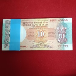 Ten Rs Rare Shalimar Issue Old Full Bundle Governor C Rangarajan Unc Condition 459001