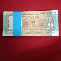 Ten Rs Rare Shalimar Issue Old Full Bundle Fancy 916 Governor C Rangarajan Unc Condition 916101