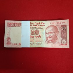 Twenty Rs Old Full Bundle Governor Raghuram Rajan Year 2015 Unc Condition 987101