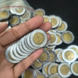 Italy 500 Lire Bimetallic ( 10 COIN LOTT)