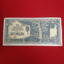 Rare Ten Dollars Note Banana Money The Japanese Government