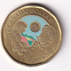 Canada 1 Dollar 2024 (Charles III) Rare Coloured Coin#X-2