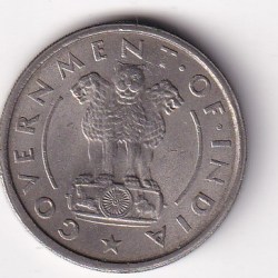 Alternative view of India One Rupees 1950 Rare Unc Coin #X-4