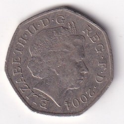 United Kingdom 50 Pence 2004 (Elizabeth II) Rare Commemorative Coin#X-6