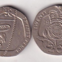 United Kingdom 20 Pence - (Elizabeth II 2) Different Verity Coin Set#X-13