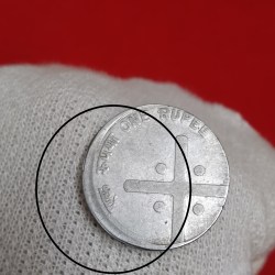 Alternative view of One Rs FSS sftited Error Coin 2005 year Hyderabad Mint RBI Mistake Coin