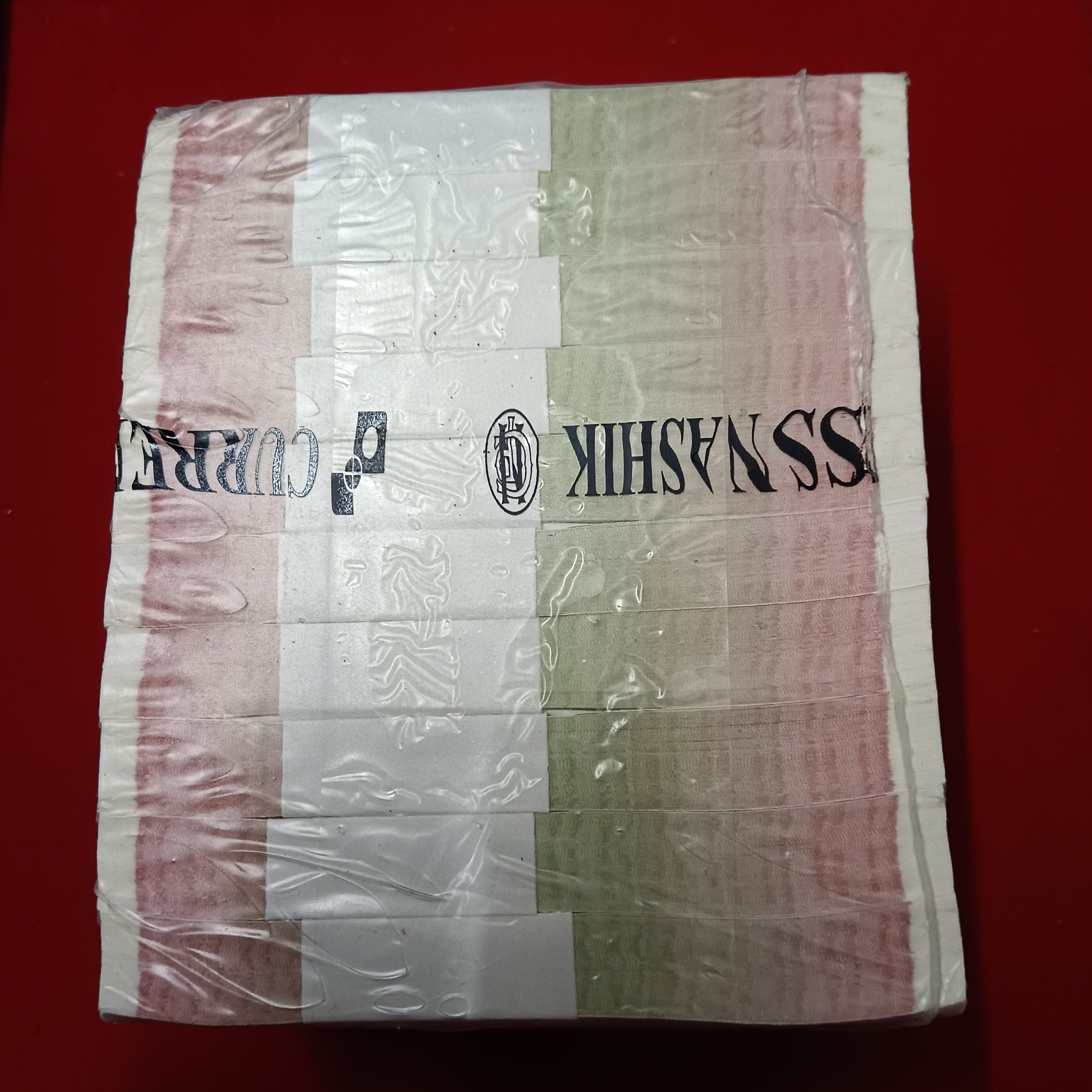 Ex Rare One Rupee RBI Sealed Pack Rim Year 2019 Finance Secretary Subhash Garg full Fancy Numbers 768001 - Image 2
