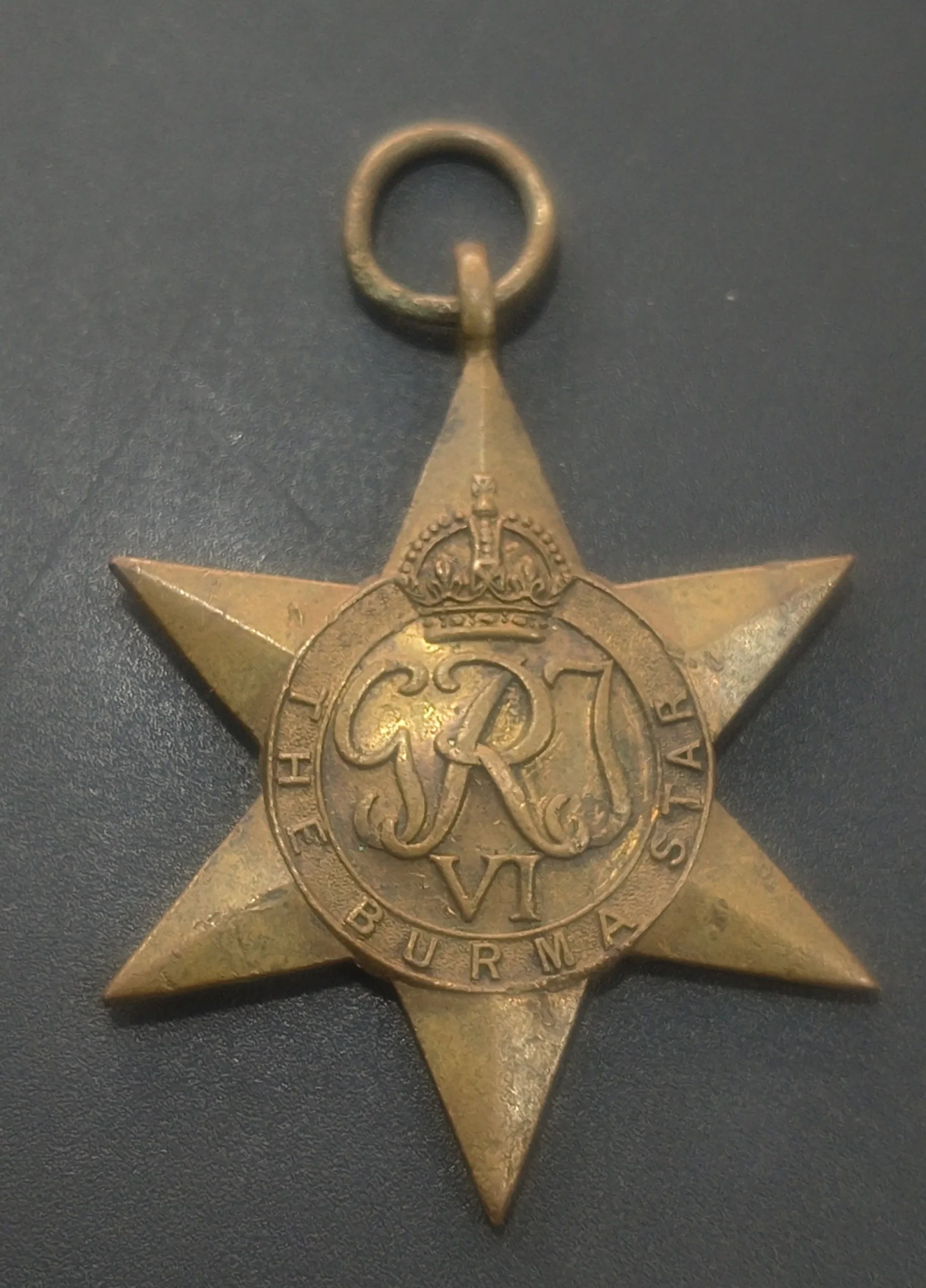 GEORGE VI ~ STAR MEDAL ( WORLD WAR II BRASS MEDAL ), 1939-1945 (BURMA STAR)