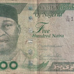 Nigeria 500 Naira Rare lowest Price Note #B2