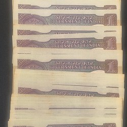 Alternative view of 1 RUPEES MIX GOVERNOR (100 PCS LOTT) RARE #*20