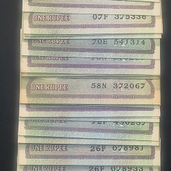 1 RUPEES MIX GOVERNOR (100 PCS LOTT) RARE #*21