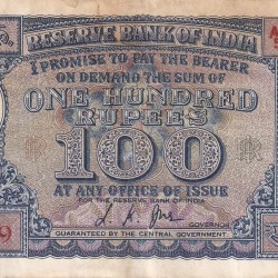 100 Rupees Diamond Issue Governor L.K Jha Rare Note