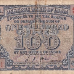 100 Rupees Diamond Issue Governor L.K Jha Rare Note