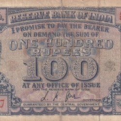 100 Rupees Diamond Issue Governor L.K Jha Rare Note