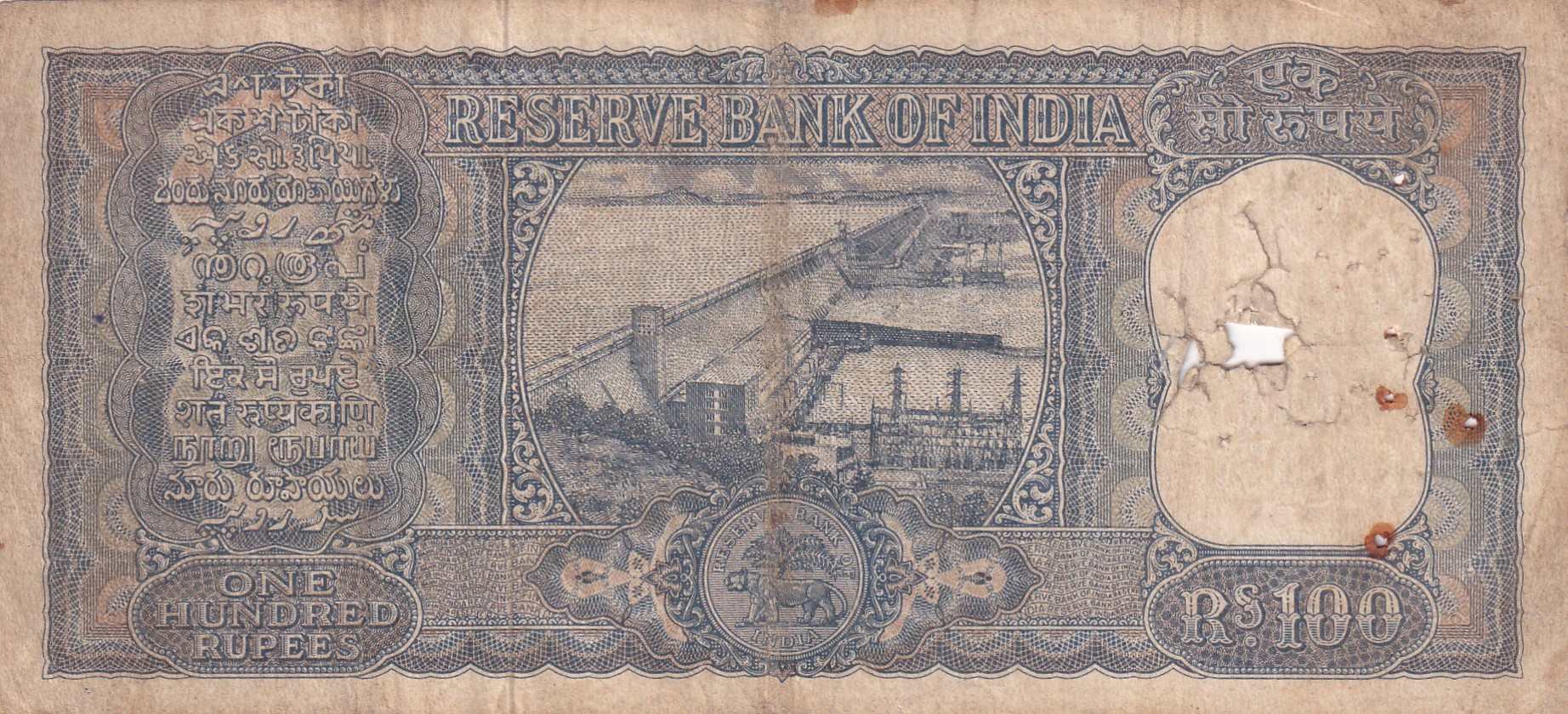100 Rupees Diamond Issue Governor L.K Jha Rare Note