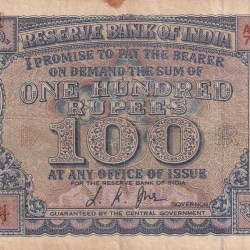 100 Rupees Diamond Issue Governor L.K Jha Rare Note
