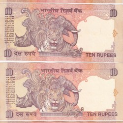 Alternative view of Ending 786 Fancy Number 10 Rupees Gem Unc Governor Bimal Jalan Rare Note(Buyer Will Receive Randomly 1 Note)
