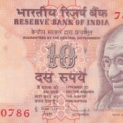 Ending 786 Fancy Number 10 Rupees Gem Unc Governor D.Subbarao Rare Note