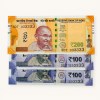 Rs 100 to 200 Ultra Unique Pair Set of Banknotes Same Number 3DT 333333 Gem UNC Unique and Rare