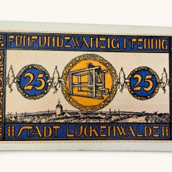 Alternative view of Germany Remda 25 Pfennig Notgeld City of Leuckenwalde UNC and Rare