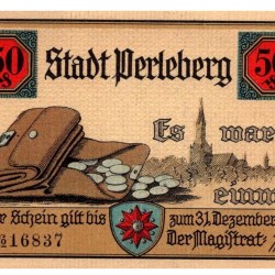 Germany Remda 50 Pfennig Notgeld Set 1921 Perleberg Brandenburg UNC and Rare