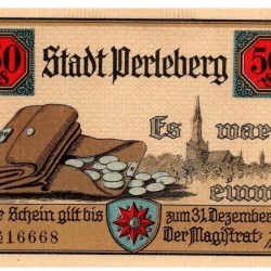 Alternative view of Germany Remda 50 Pfennig Notgeld Set 1921 Perleberg Brandenburg UNC and Rare