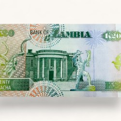 Alternative view of Zambia 20 Kwacha World Banknote Ending 786 UNC Banknote Unique and Rare