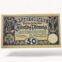 Germany Emergency Banknote Pfennigs Notgelds 19th Century Issues UNC Unique and Rare