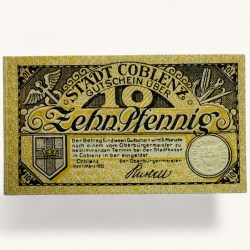 Germany Emergency Banknote Pfennigs Notgelds 19th Century Issues UNC Unique and Rare