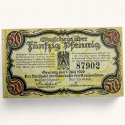 Alternative view of Germany Emergency Banknote Pfennigs Notgelds 19th Century Issues UNC Unique and Rare