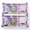 Rs 100 India Banknote Twin Set Same Number 8DT 777777 Unc Unique and Rare