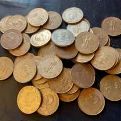 Alternative view of INDIA REPUBLIC ........ One rupee MAHATMA GANDHI 10 GM.. Metal nikel EXCELLENT CONDITION