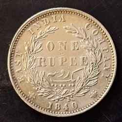 Alternative view of East india company Victoria queen divided legends Year 1840 Same and similar piece available