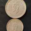 Silver British India King and emperor George vi Denominaton 1₹ -1/2₹ Year 1942 Same and similar set are available