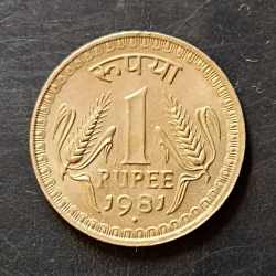 Republic India Denominaton 1₹ Extra fine condition Metal copper nickel Same and similar piece available