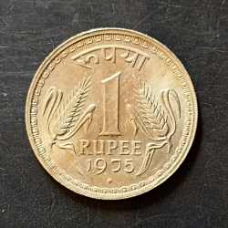 Republic India Denominaton 1₹ Extra fine condition Metal copper nickel Same and similar piece available