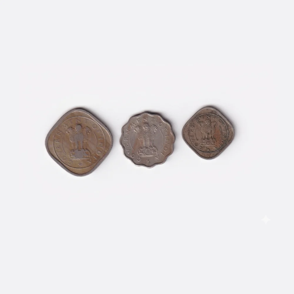 India 3 Different Denomination (1950) Coin Set - Image 2