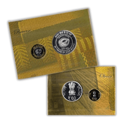 Alternative view of 60 YEARS OF COIR BOARD (1953-2013) RARE 2 COIN (UNC SET) MUMBAI MINT