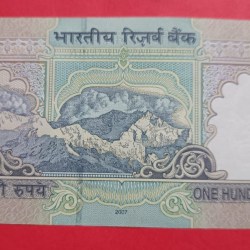 Alternative view of 100 Rs yv Reddy Super Fancy Number 700000 GEM UNC Condtion