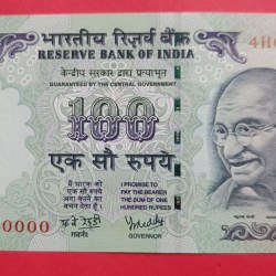 100 Rs Y V Reddy governor GEM UNC Condition Super Fancy 500000