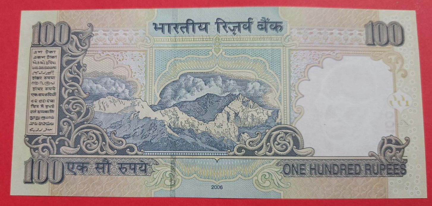 100 Rs Y V Reddy governor GEM UNC Condition Super Fancy 500000 - Image 2