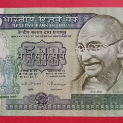 500 Rs Dandi Issue Fancy Number Reverse 786 and Ladder 123 Condition GEM UNC