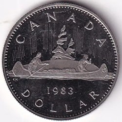 1 Dollar Canada 1983 Dollar Proof 32 mm Coin
