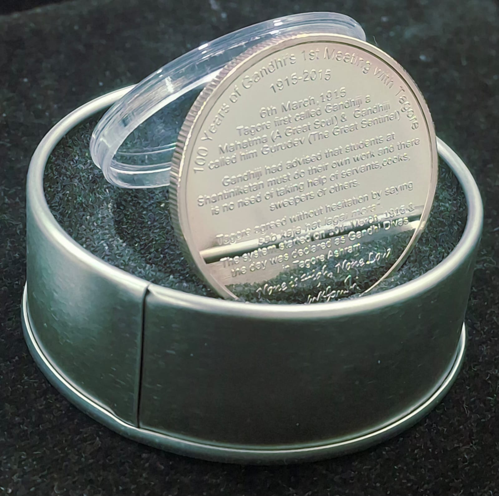 Harijan Movement (1932 – 2015) Silver Plated Medallion With Box