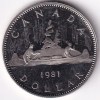 1 Dollar Canada 1981 Dollar Proof 32 mm Coin