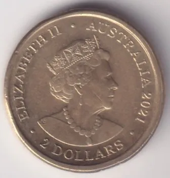 Australia 2 Dollars 2021 Aboriginal Flag Color Coin