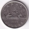 1 Dollar Canada 1968 Unc 32 mm Coin