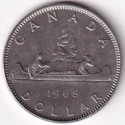 1 Dollar Canada 1968 Unc 32 mm Coin