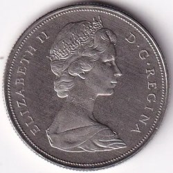 Alternative view of 1 Dollar Canada 1968 Unc 32 mm Coin