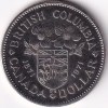 Canada British Columbia 1971 One Dollar Unc 32 mm Coin